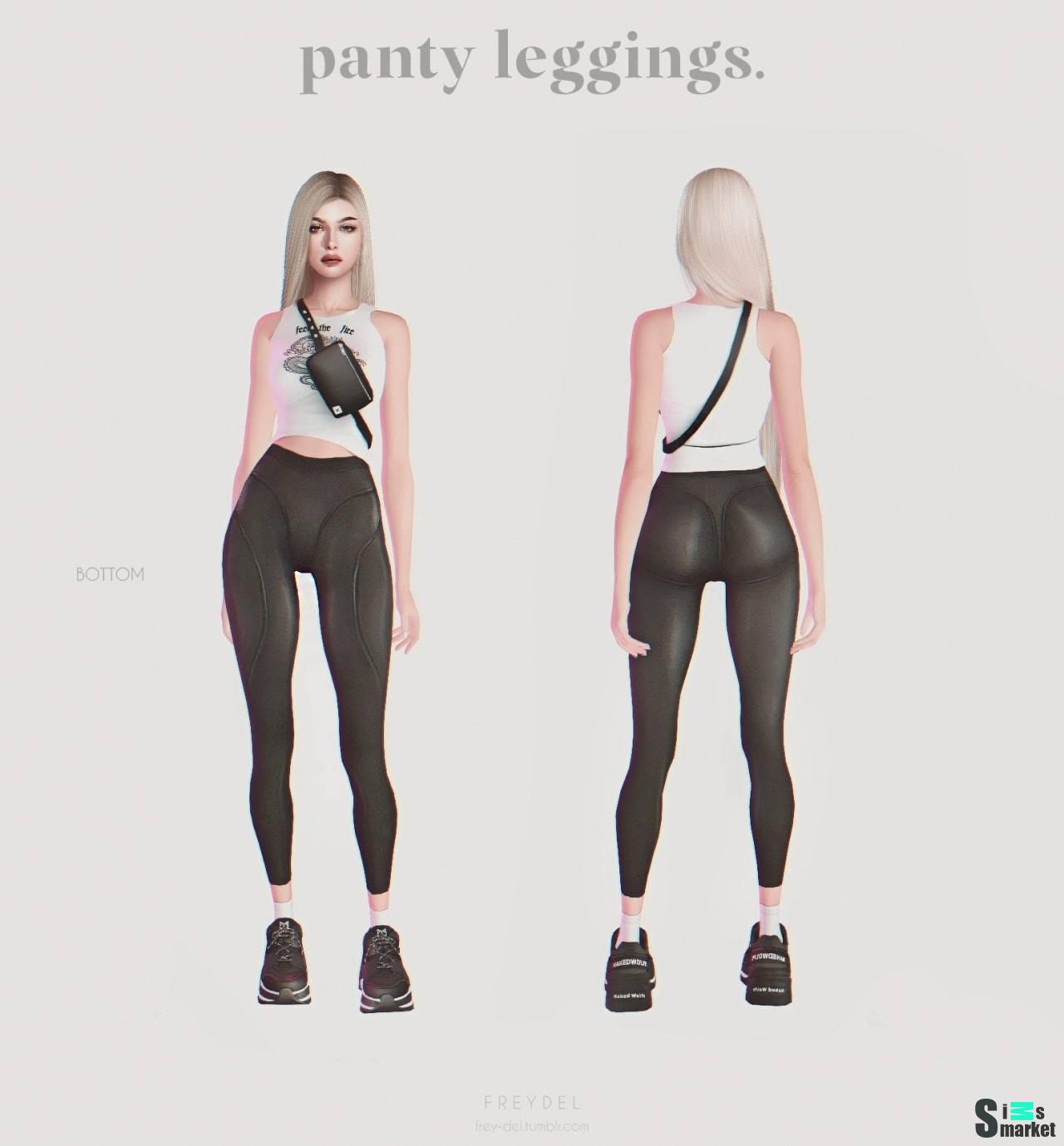 Женские леггинсы "Panty Leggings" для Симс 4 для Симс 4. Скачать мод