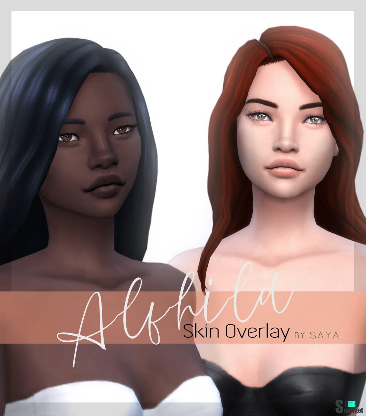 Женский скинтон "Alfhild Skin Overlay" для Симс 4 для Симс 4. Скачать мод