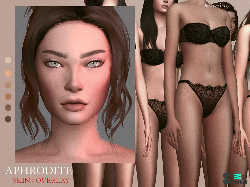 Женский скинтон  Aphrodite Skin для Симс 4. Скачать мод