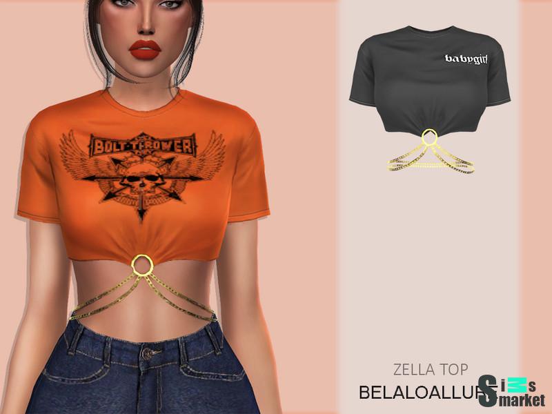 Женский топ by belal1997 для Симс 4. Скачать мод