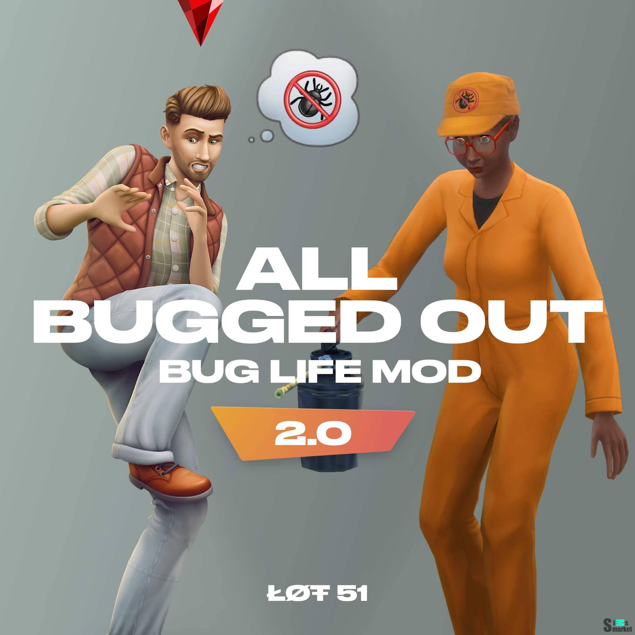 Жизнь с Насекомыми / Bug Life Mod: All Bugged Out для Симс 4. Скачать мод