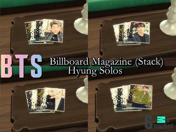 Журналы Billboard с BTS для Симс 4. Скачать мод