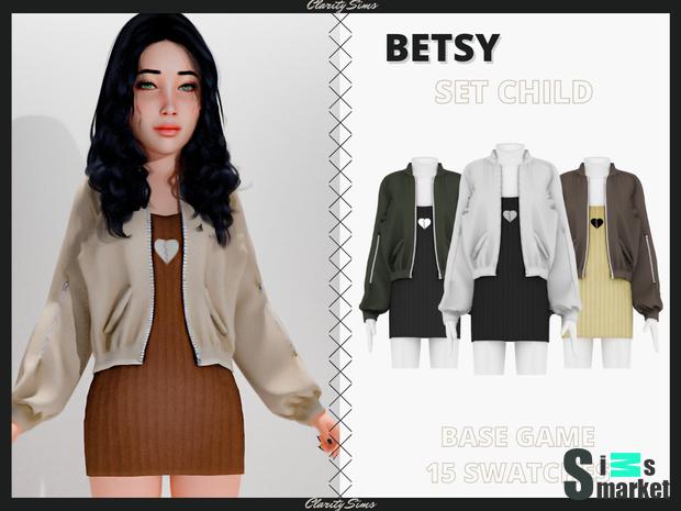 Betsy - Set Child для Симс 4. Скачать мод