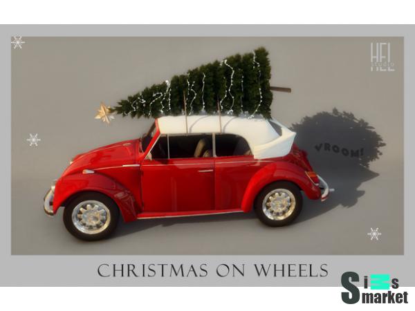 Декор "christmas on wheels (free) by hel studio"-для Симс 4 для Симс 4. Скачать мод