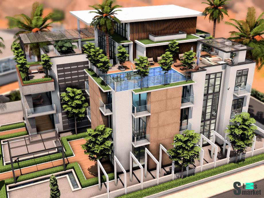 Дом "Big Luxury Condominium"-для Симс 4 для Симс 4. Скачать мод