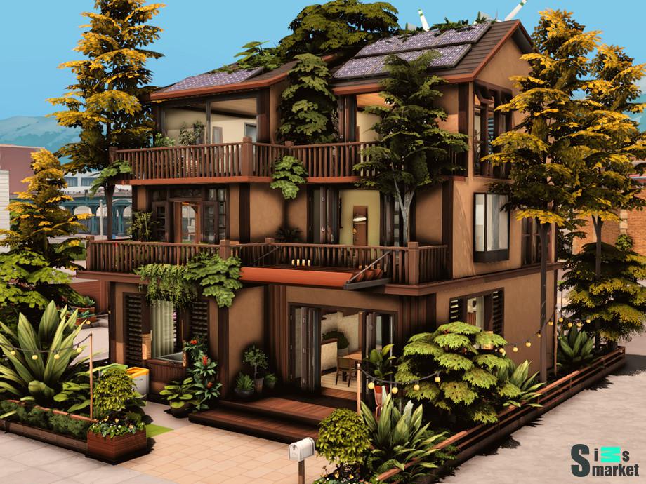 Дом "Modern Eco House"-для Симс 4 для Симс 4. Скачать мод