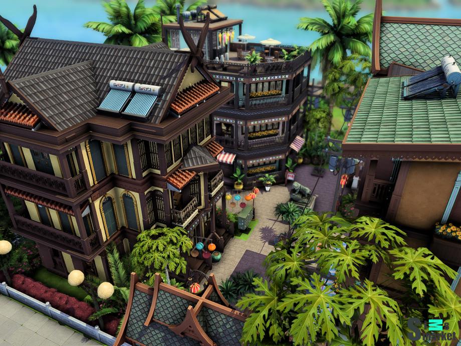 Дом "Thai Village"-для Симс 4 для Симс 4. Скачать мод