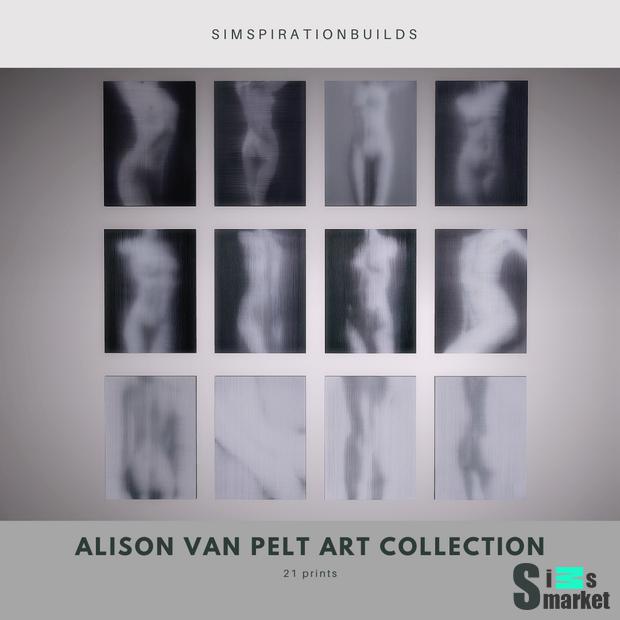 Картины Alison Van Pelt Art Collection для Симс 4. Скачать мод