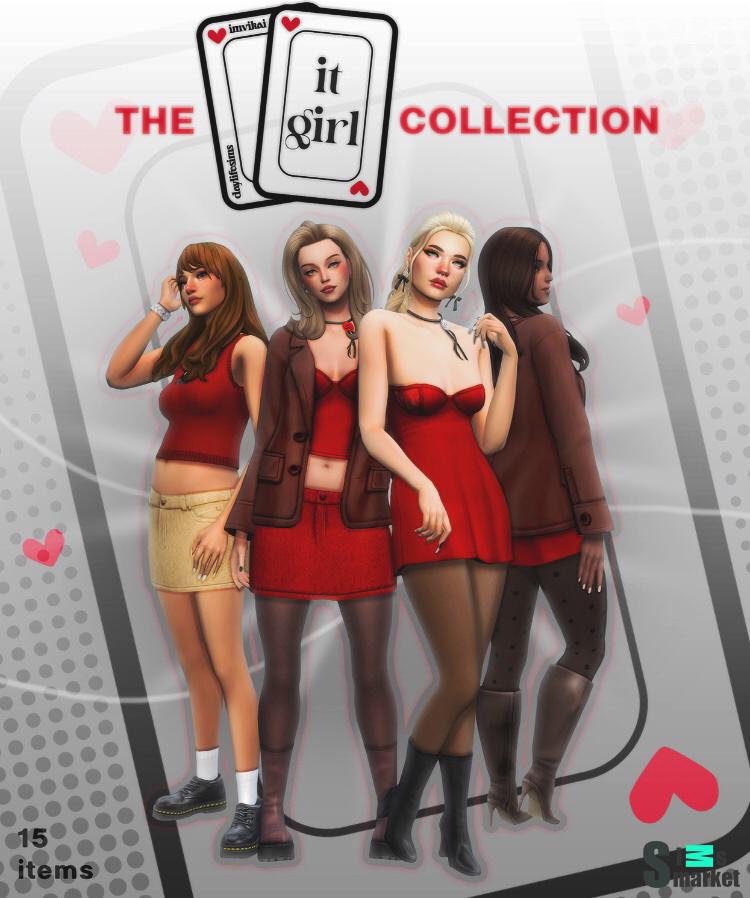 коллекция одежды от ImVikai для Симс 4. Скачать мод