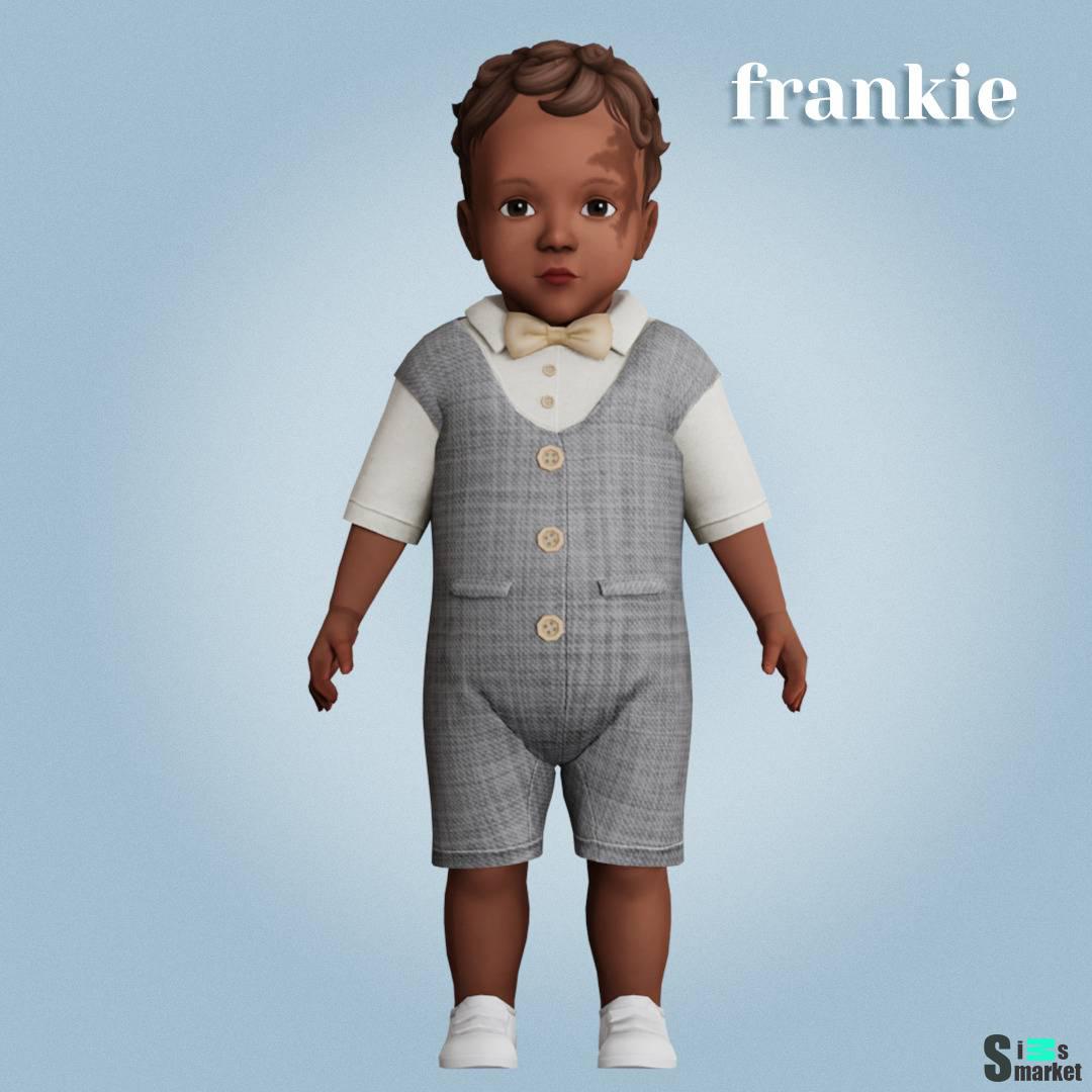 Костюмчик для младенцев "frankie overalls" для Симс 4 для Симс 4. Скачать мод