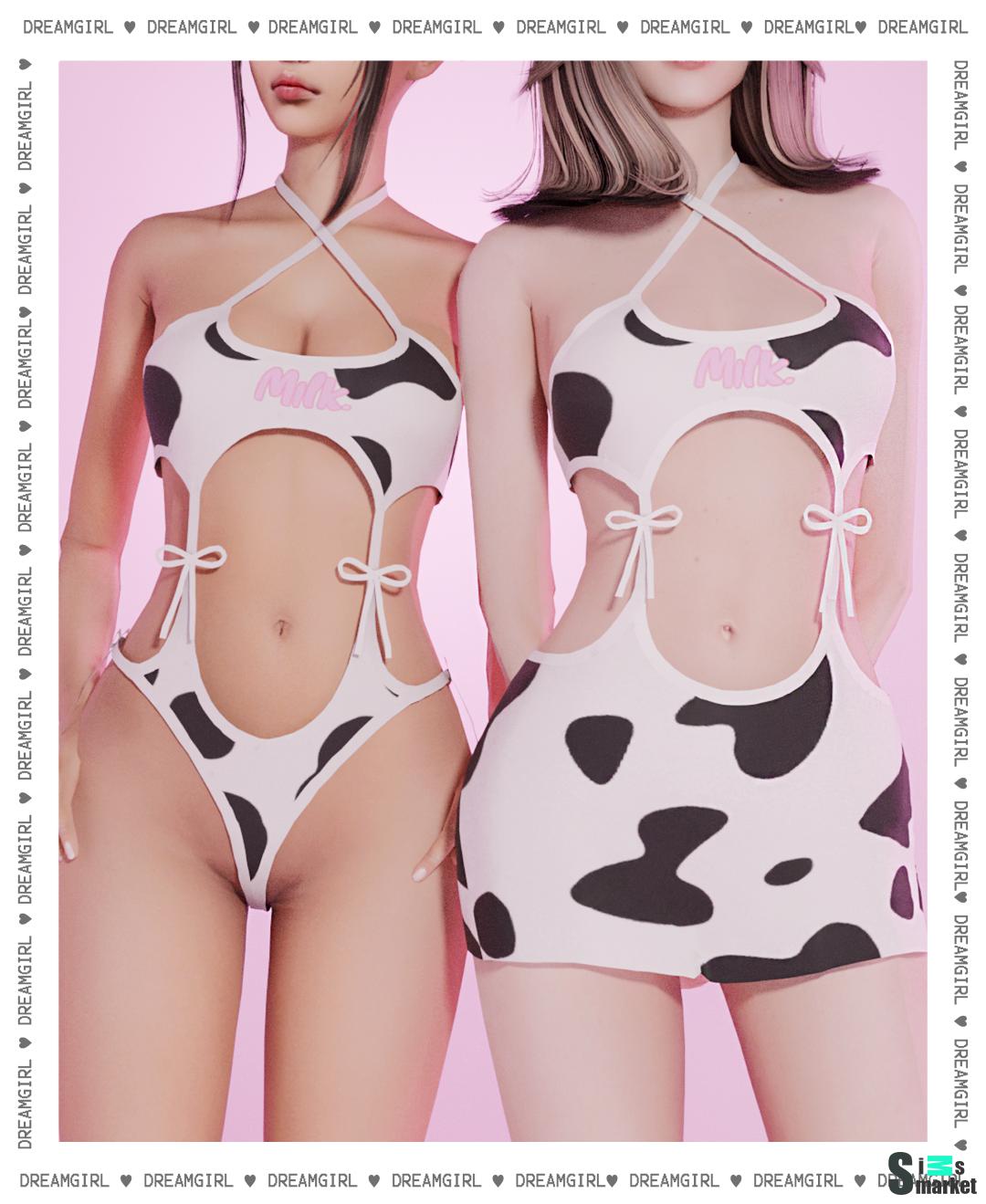 MILKY OUTFITS для Симс 4. Скачать мод