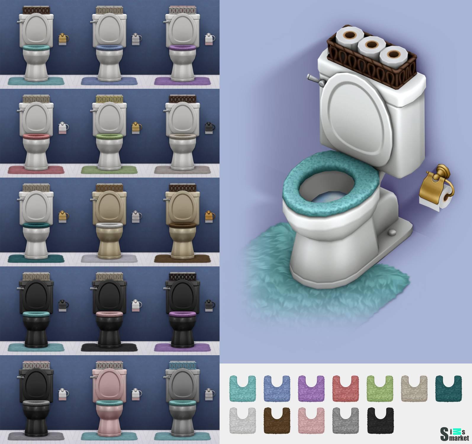 Мини-сет для туалета "Toilet mini set" для Симс 4 для Симс 4. Скачать мод