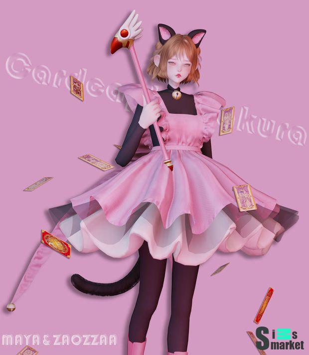 Набор "Card Captor Sakura" от maya  для Симс 4. Скачать мод
