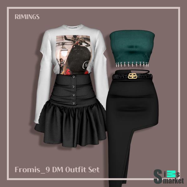 [RIMINGS] "Fromis_9 - DM" Outfit Set для Симс 4. Скачать мод