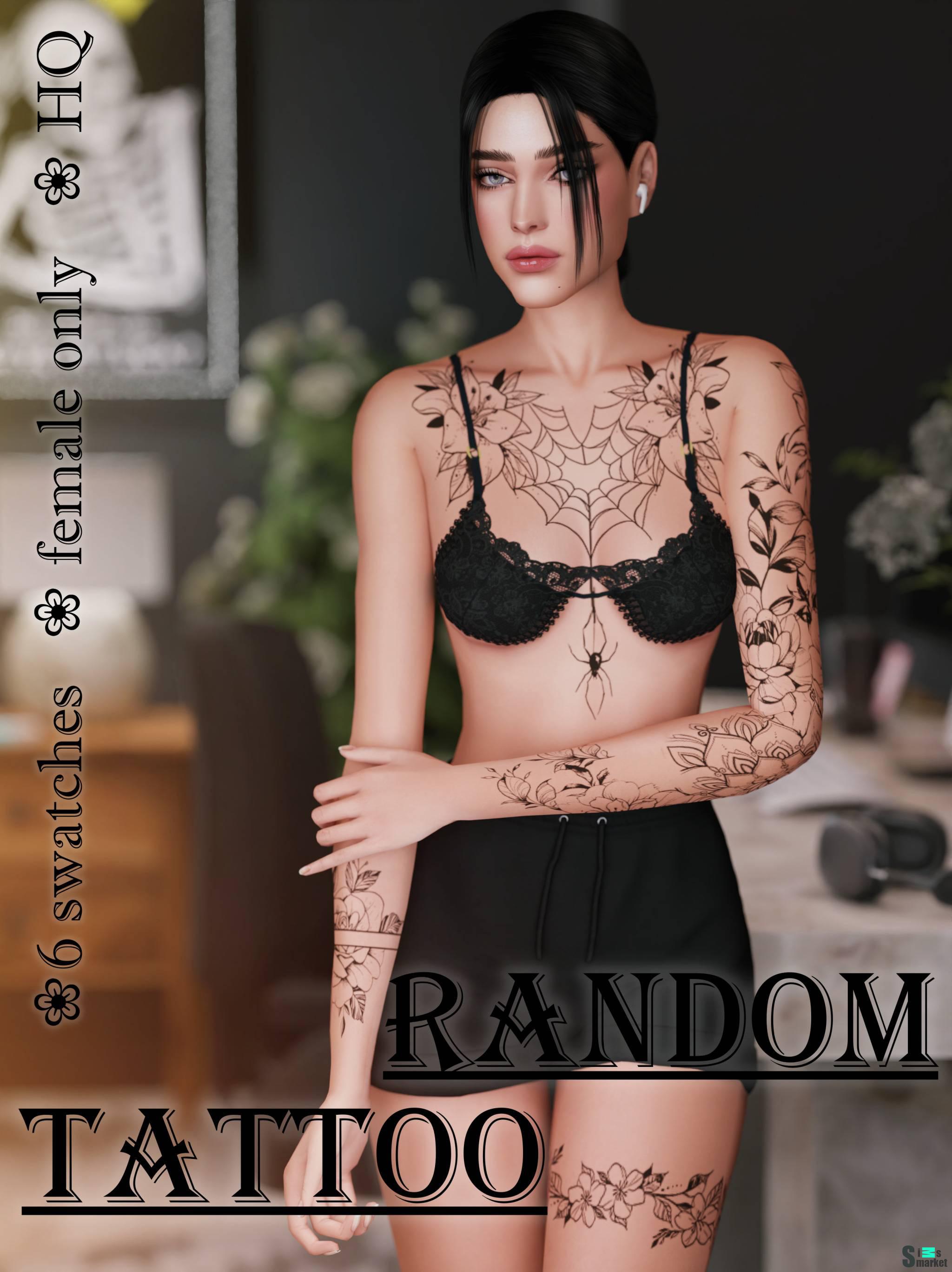 Тату сет "TattooRandom 3" для Симс 4 для Симс 4. Скачать мод