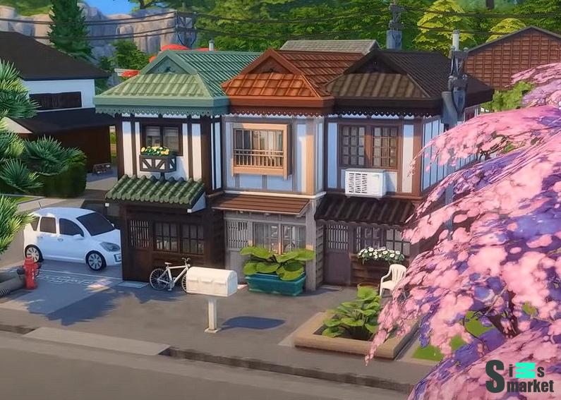 Tiny Japanese Townhomes для Симс 4. Скачать мод