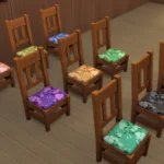 Elegant Flower Pattern Furniture Set #1-Samtuse963