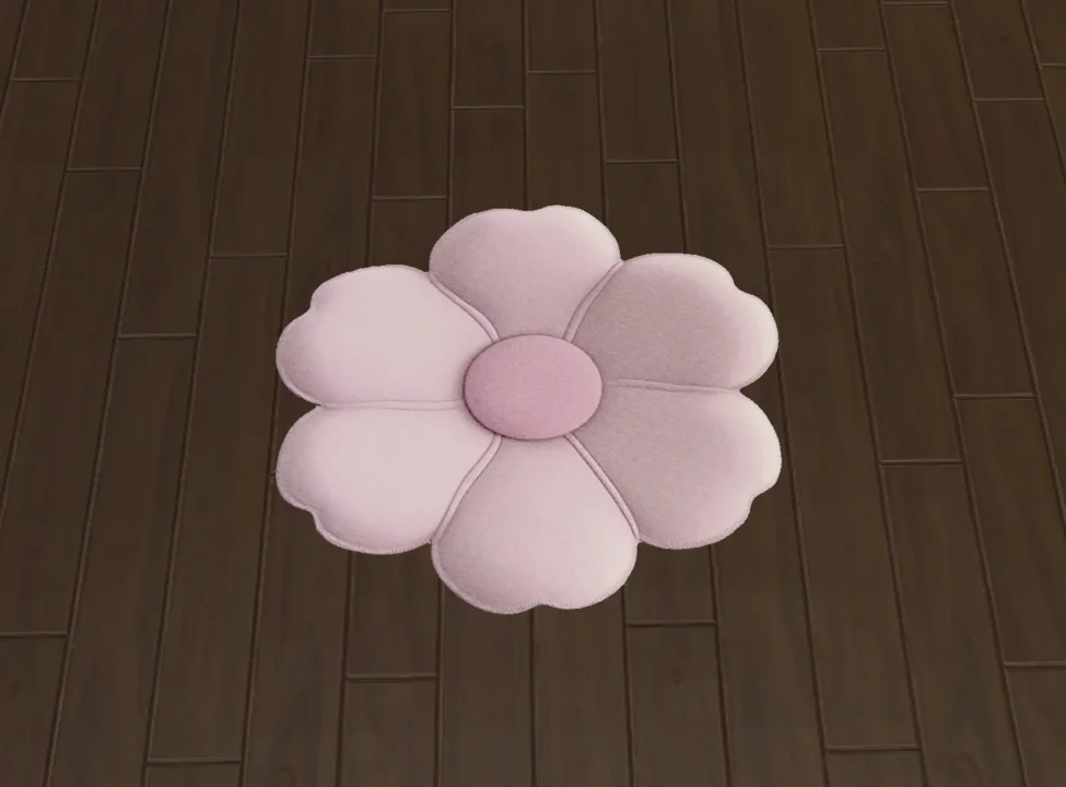 Cute Fluffy Flower Dance Rug #8 Samtuse963