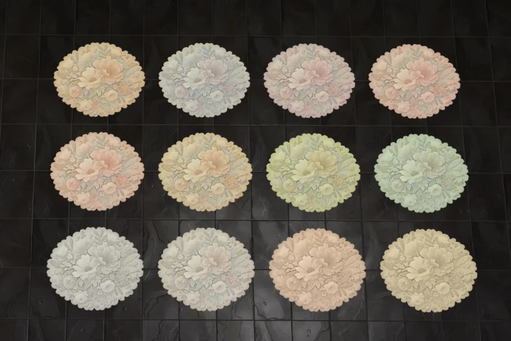 Cute Fluffy Flower Dance Rug #12 Samtuse963