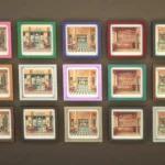 Retro Cafe Picture Square Frame #1 Samtuse963