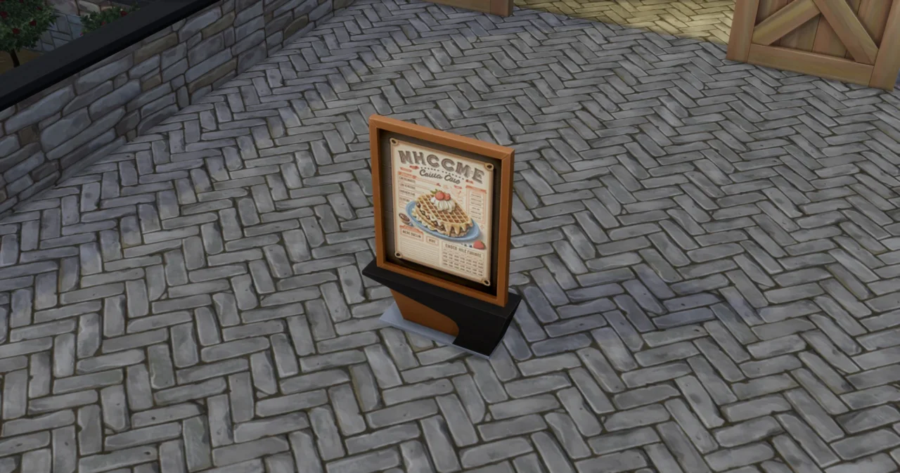 Waffles Menu Frame #1 Samtuse963