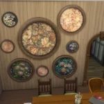 HQ Flower Painting Round Frame #2 Sellable Samtuse963