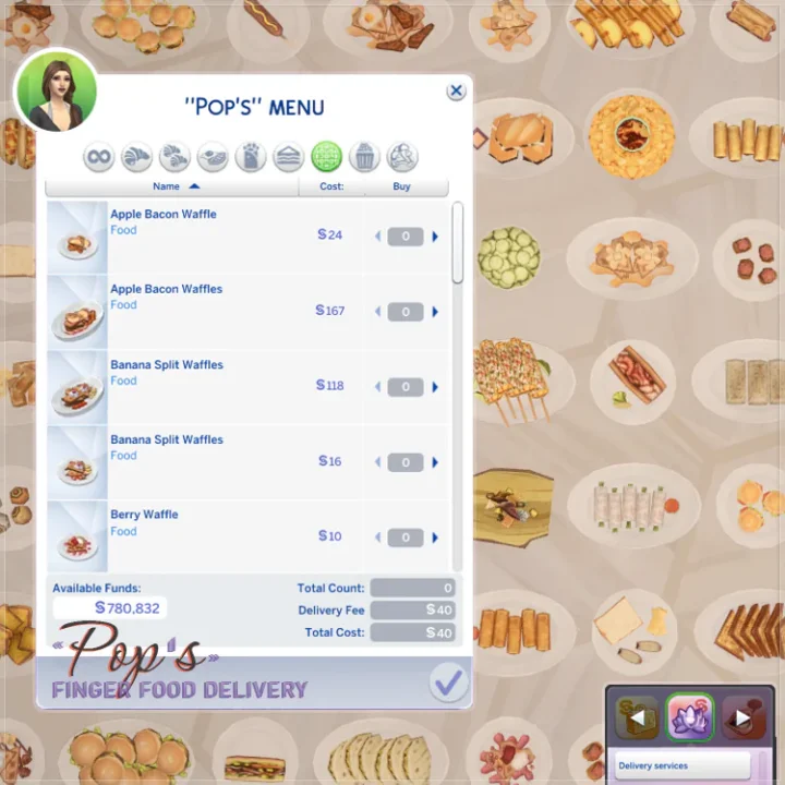 'Pop’s' FINGER FOOD DELIVERY