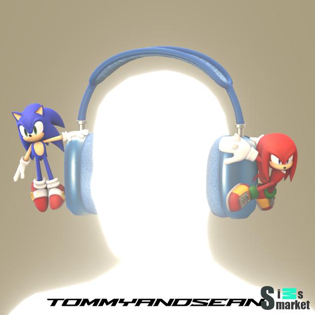 AIRPODS MAX HEADPHONE WITH SONIC AND KNUCKLES ADD ON для Симс 4. Скачать мод