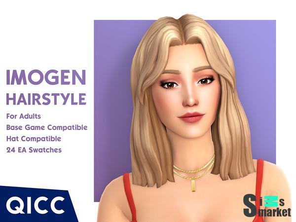 Imogen Hair для Симс 4. Скачать мод