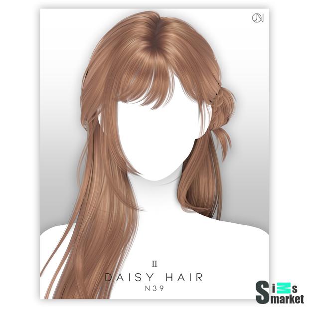 [JINO] HAIR N39 DAISY ver_2 для Симс 4. Скачать мод