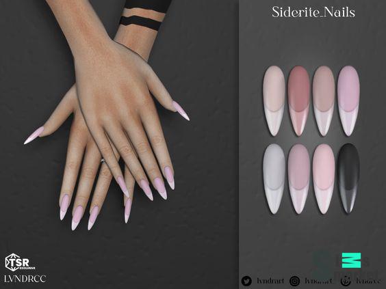 LVNDRCC - Siderite Nails для Симс 4. Скачать мод