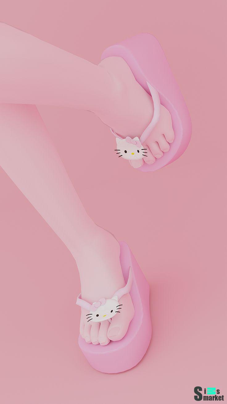 Обувь Kitty (by sadlydulcet) для Симс 4. Скачать мод