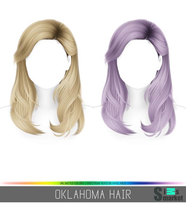 OKLAHOMA HAIR для Симс 4. Скачать мод