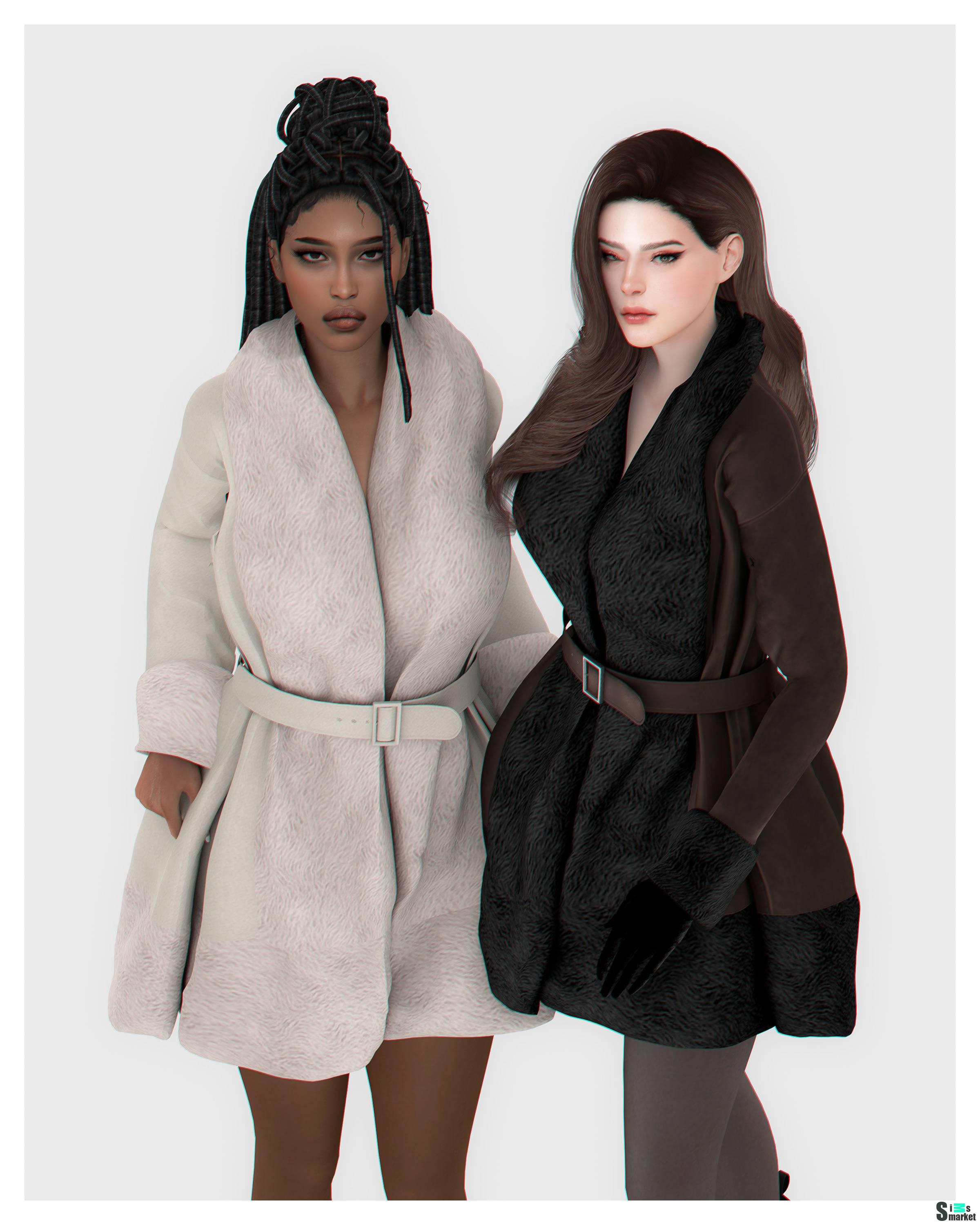 Пальто для симочек "Claire Coat" для Симс 4. Скачать мод Пальто для симочек "Claire Coat" для Симс 4. Скачать мод