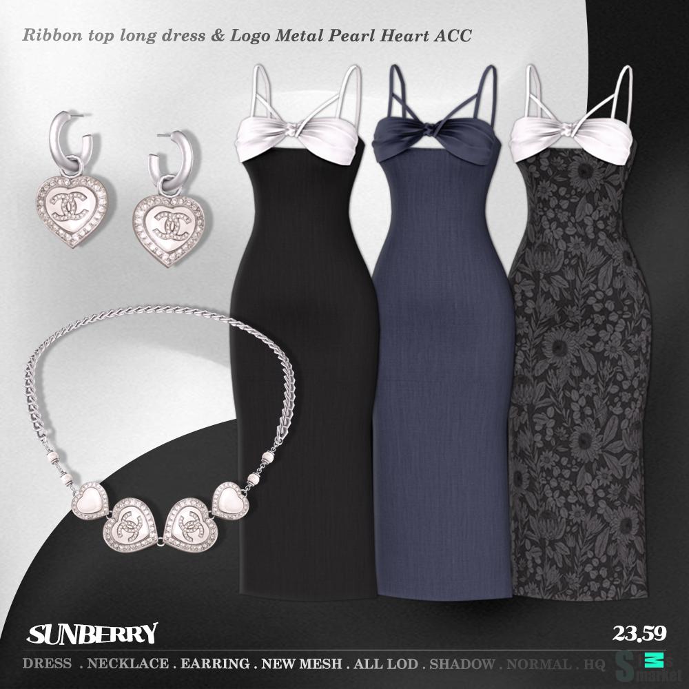 Платье в стиле Oldmoney (by SUNBERRY) для Симс 4. Скачать мод