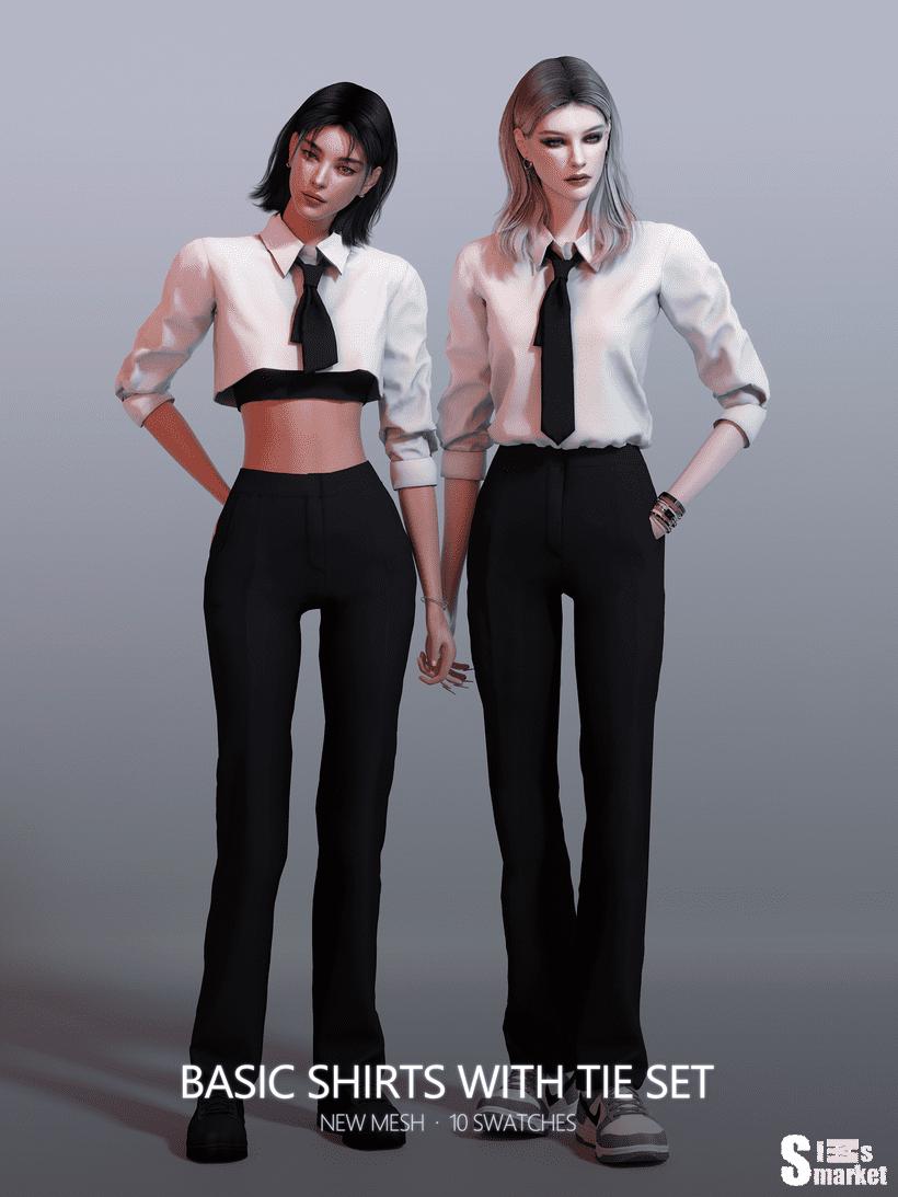 Сет базовой одежды (by RONA) для Симс 4. Скачать мод