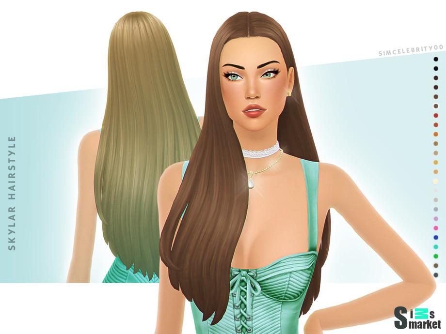 Skylar Hairstyle для Симс 4. Скачать мод