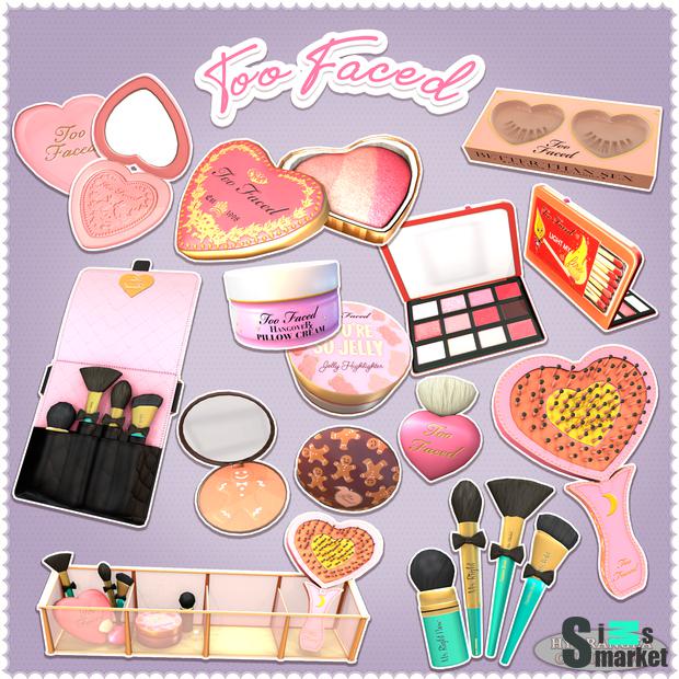 Too Faced Set для Симс 4. Скачать мод