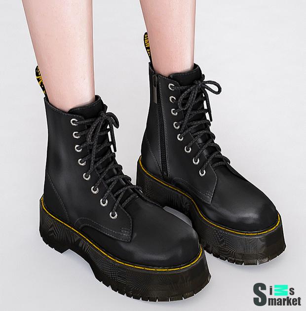 Ботинки Dr. Martens (by CHARONLEE) для Симс 4. Скачать мод