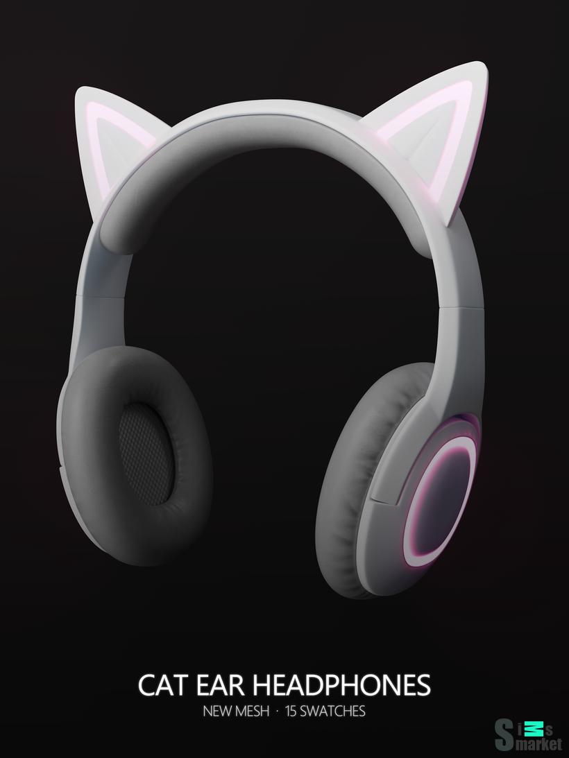 ﻿Cat Ear Headphones для Симс 4. Скачать мод