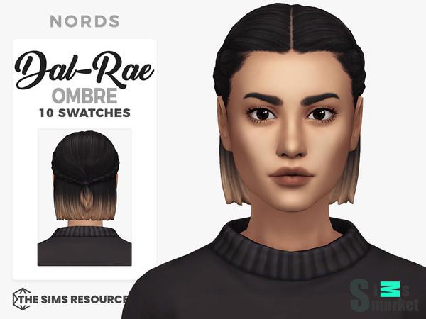 DalRae Hair Ombre RECOLOR для Симс 4. Скачать мод