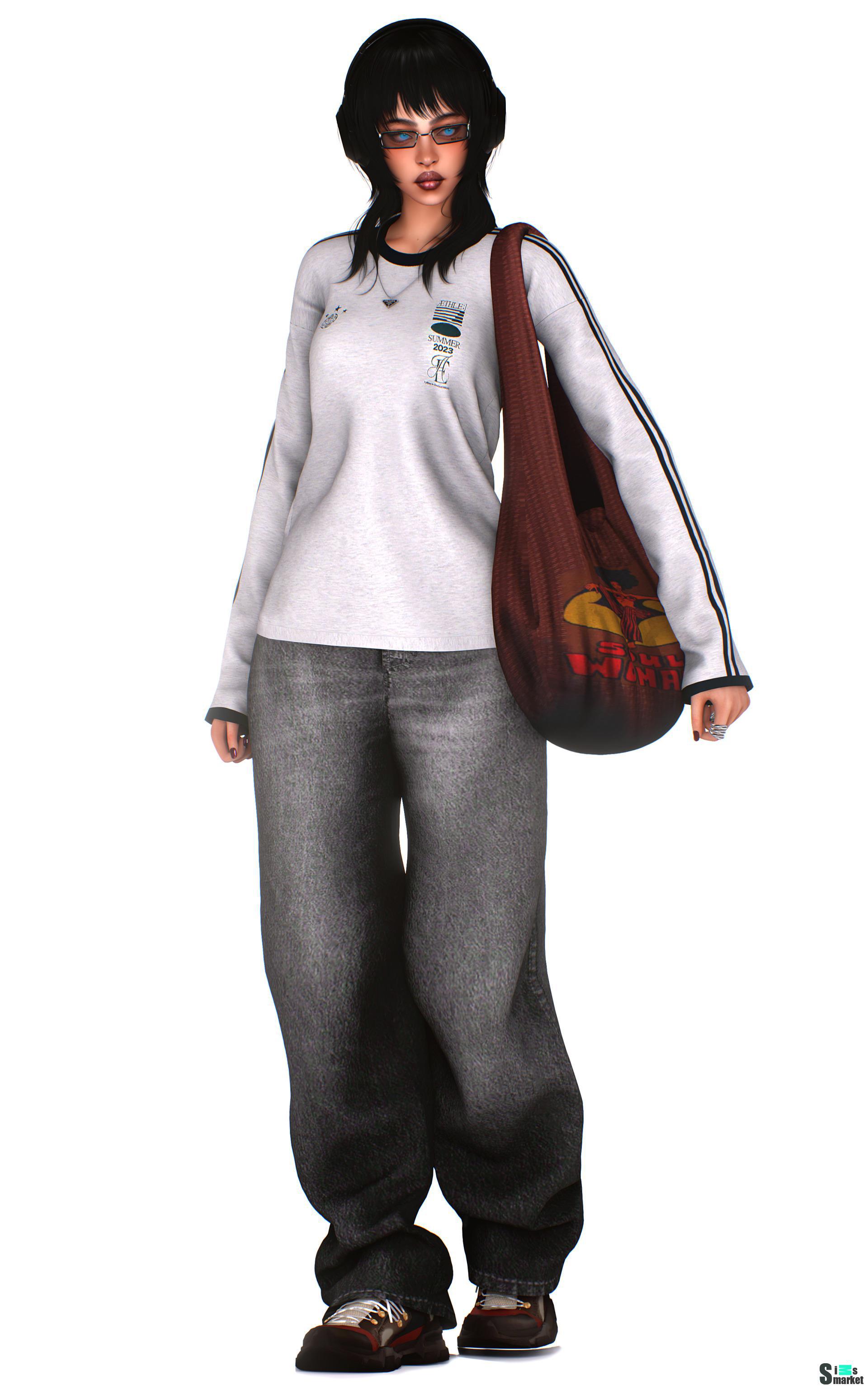 Готовый образ Street (by gxxxyo) для Симс 4. Скачать мод