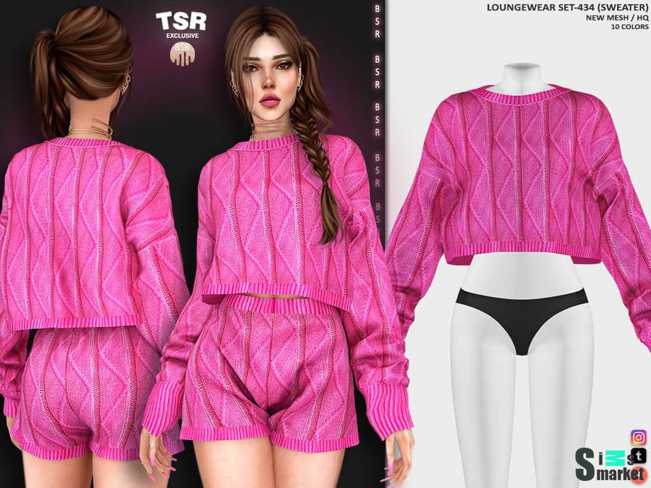 Комплект домашней одежды "LOUNGEWEAR SET" для Симс 4. Скачать мод