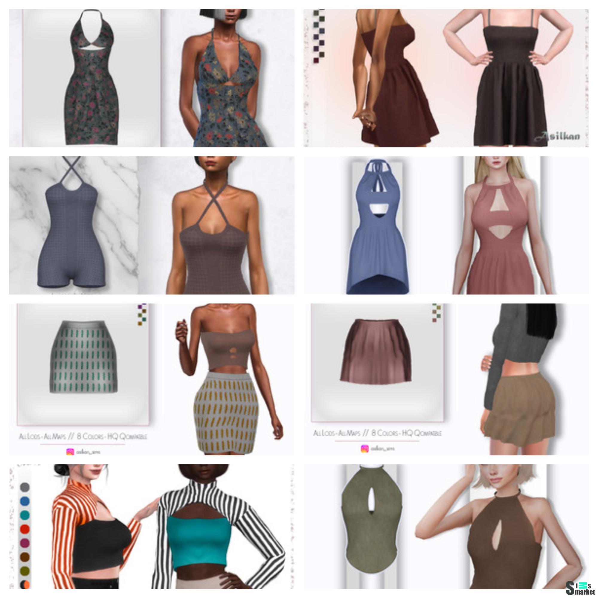 Набор от Asilkan для Симс 4. Скачать мод