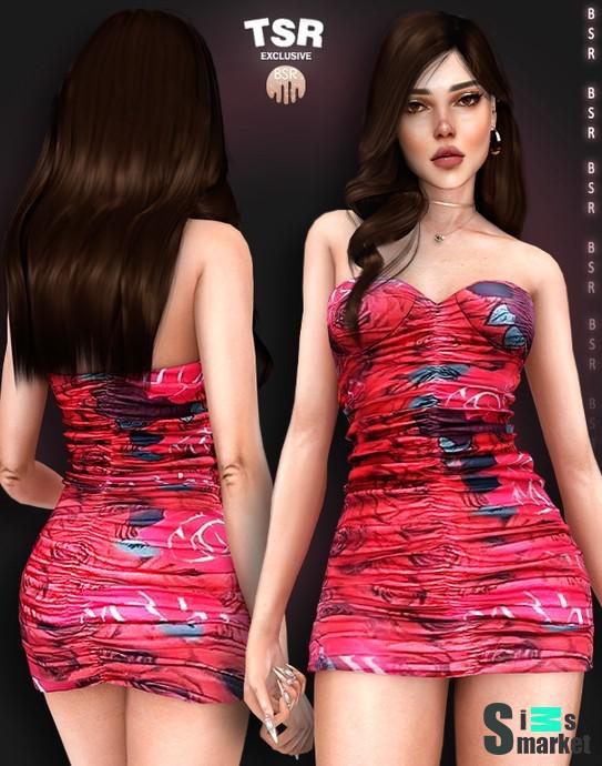 Платье "ROSE DRESS BD1200"- для Симс 4 для Симс 4. Скачать мод