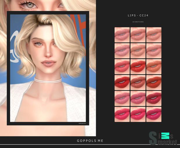 Помада "Lips CC24" для Симс 4 для Симс 4. Скачать мод