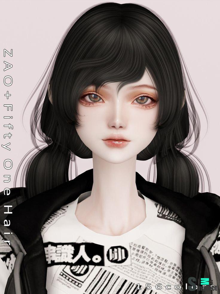 Прическа "Fifty One Hair" для Симс 4 для Симс 4. Скачать мод