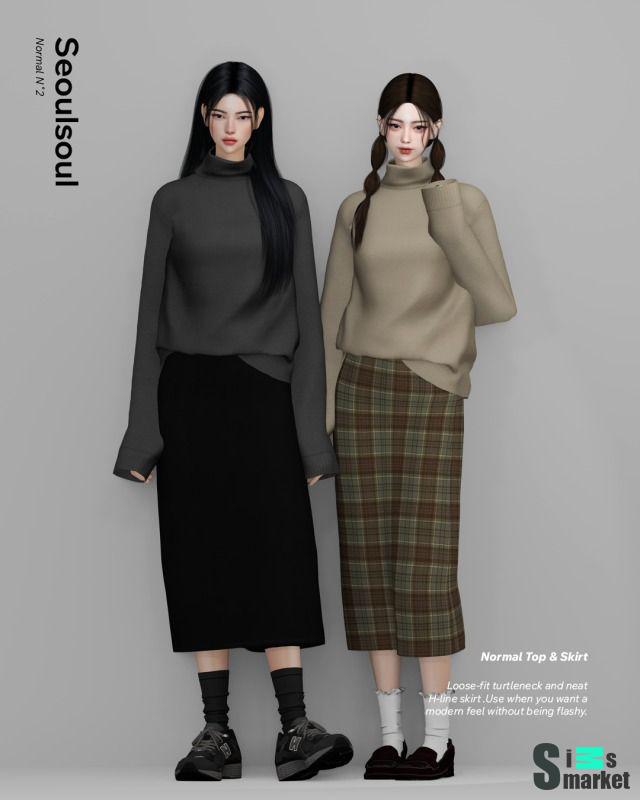 Сет Normal (by SEOULSOUL) для Симс 4. Скачать мод