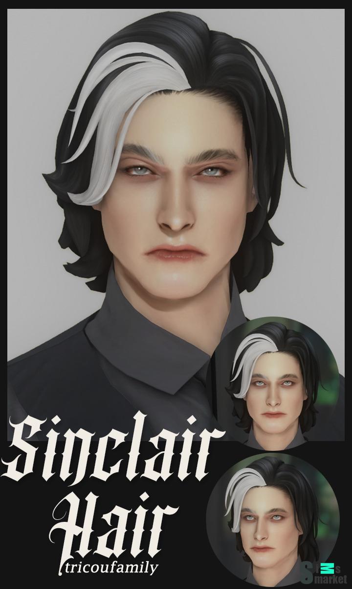 Sinclair hair by tricoufamily для Симс 4. Скачать мод