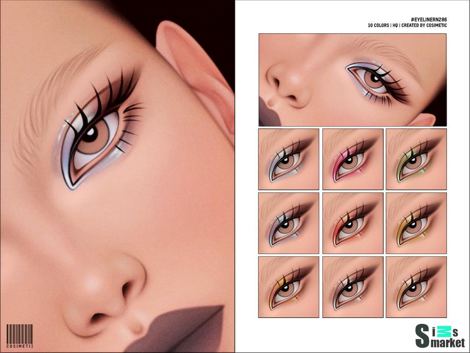 Тени "Eyeliner N286"- для Симс 4 для Симс 4. Скачать мод